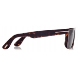 Tom Ford - Occhiali da Sole Philippe - Occhiali da Sole Rettangolare - Havana Scuro - Occhiali da Sole - Tom Ford Eyewear