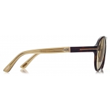 Tom Ford - Occhiali da Sole Quincy - Occhiali da Sole Pilota - Havana Scuro - Occhiali da Sole - Tom Ford Eyewear