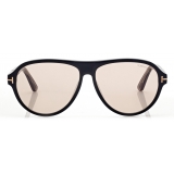 Tom Ford - Occhiali da Sole Quincy - Occhiali da Sole Pilota - Nero Marrone - Occhiali da Sole - Tom Ford Eyewear