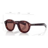 Tom Ford - Raffa Sunglasses - Round Sunglasses - Dark Havana - Sunglasses - Tom Ford Eyewear