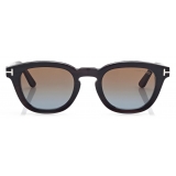 Tom Ford - Soft Round Horn Sunglasses - Brown - Sunglasses - Tom Ford Eyewear