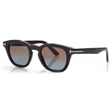 Tom Ford - Soft Round Horn Sunglasses - Brown - Sunglasses - Tom Ford Eyewear