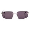 Tom Ford - Occhiali da Sole Titanio Corno Squadrati - Rutenio - Occhiali da Sole - Tom Ford Eyewear