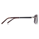 Tom Ford - Occhiali da Sole Titanio Corno Squadrati - Rutenio - Occhiali da Sole - Tom Ford Eyewear