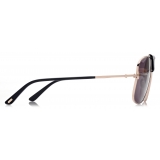 Tom Ford - Tex Sunglasses - Navigator Sunglasses - Rose Gold Smoke - Sunglasses - Tom Ford Eyewear