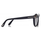 Tom Ford - Toni Sunglasses - Oval Sunglasses - Black Smoke - Sunglasses - Tom Ford Eyewear