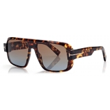 Tom Ford - Occhiali da Sole Turner - Occhiali da Sole Squadrati - Havana Scuro - Occhiali da Sole - Tom Ford Eyewear