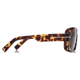 Tom Ford - Occhiali da Sole Turner - Occhiali da Sole Squadrati - Havana Scuro - Occhiali da Sole - Tom Ford Eyewear