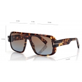 Tom Ford - Turner Sunglasses - Square Sunglasses - Dark Havana - Sunglasses - Tom Ford Eyewear