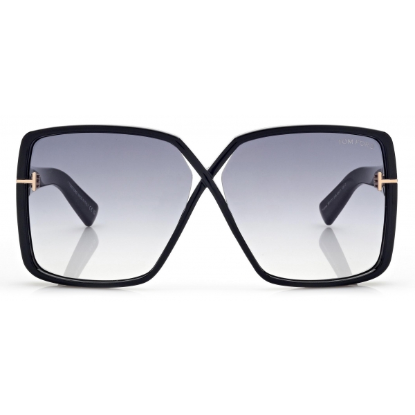 Tom Ford - Occhiali da Sole Yvonne - Occhiali da Sole Oversize - Nero - Occhiali da Sole - Tom Ford Eyewear