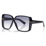 Tom Ford - Occhiali da Sole Yvonne - Occhiali da Sole Oversize - Nero - Occhiali da Sole - Tom Ford Eyewear