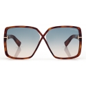 Tom Ford - Yvonne Sunglasses - Oversized Sunglasses - Blonde Havana - Sunglasses - Tom Ford Eyewear