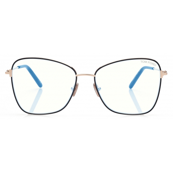 Tom Ford - Blue Block Butterfly Optical Glasses - Black - Optical Glasses - Tom Ford Eyewear