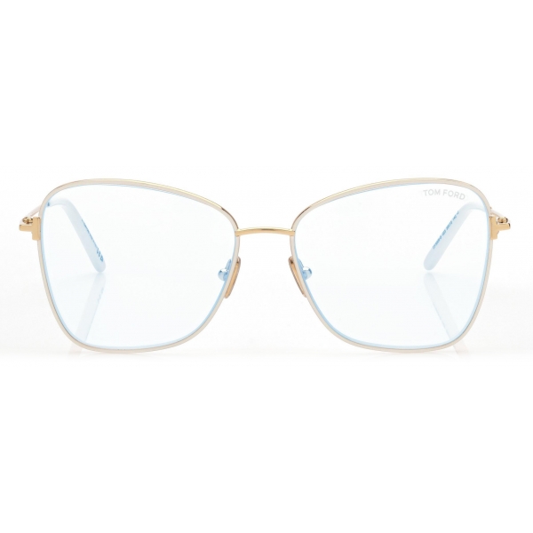 Tom Ford - Blue Block Butterfly Optical Glasses - Palladium - Optical Glasses - Tom Ford Eyewear