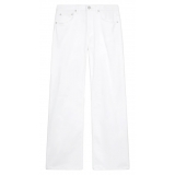 Dondup - Jeans Vita Regolare con Gamba Dritta - Bianco - Pantalone - Luxury Exclusive Collection