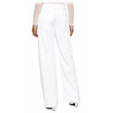 Dondup - Jeans Vita Regolare con Gamba Dritta - Bianco - Pantalone - Luxury Exclusive Collection