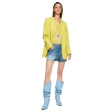Dondup - Shorts con Sfrangiatura sul Fondo - Blu - Pantalone - Luxury Exclusive Collection