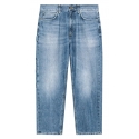 Dondup - Jeans Straight Carrot Fit - Blu - Pantalone - Luxury Exclusive Collection