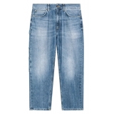 Dondup - Straight Carrot Fit Jeans - Blue - Trousers - Luxury Exclusive Collection