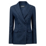 Dondup - Denim Double-Breasted Jacket - Blue - Jacket - Luxury Exclusive Collection