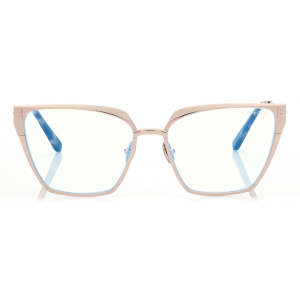 Tom Ford - Blue Block Butterfly Optical Glasses - Gold - Optical Glasses - Tom Ford Eyewear
