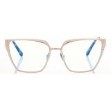 Tom Ford - Occhiali da Vista Blue Block a Farfalla - Oro - Occhiali da Vista - Tom Ford Eyewear