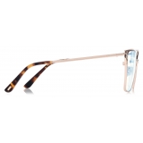 Tom Ford - Occhiali da Vista Blue Block a Farfalla - Oro - Occhiali da Vista - Tom Ford Eyewear