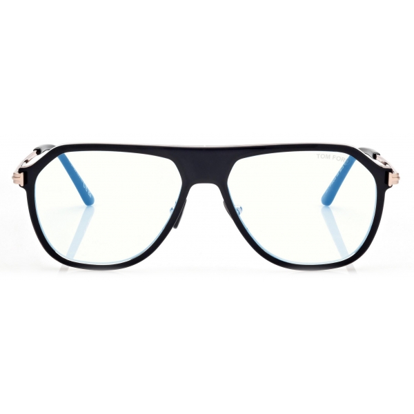 Tom Ford - Blue Block Pilot Optical Glasses - Black - Optical Glasses - Tom Ford Eyewear