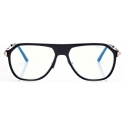 Tom Ford - Occhiali da Vista Blue Block Pilota - Nero - Occhiali da Vista - Tom Ford Eyewear