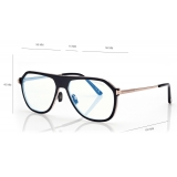 Tom Ford - Blue Block Pilot Optical Glasses - Black - Optical Glasses - Tom Ford Eyewear
