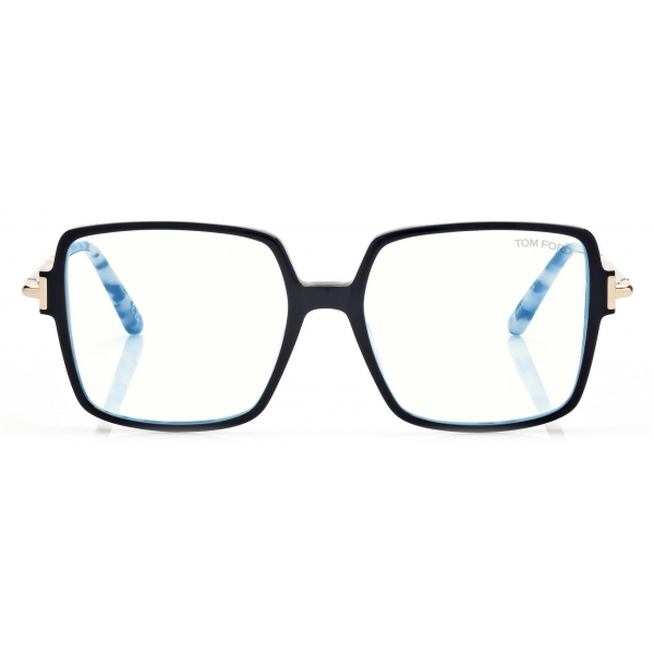 Tom Ford - Blue Block Square Optical Glasses - Black - Optical Glasses - Tom Ford Eyewear