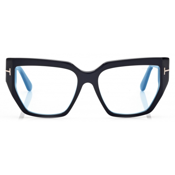 Tom Ford - Blue Block Square Optical Glasses - Black - Optical Glasses - Tom Ford Eyewear