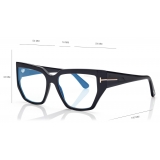 Tom Ford - Occhiali da Vista Quadrati Blue Block - Nero - Occhiali da Vista - Tom Ford Eyewear