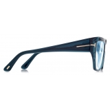 Tom Ford - Blue Block Square Optical Glasses - Blue - Optical Glasses - Tom Ford Eyewear
