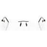 Tom Ford - Occhiali da Vista Rettangolari in Corno e Titanio - Canna di Fucile - Occhiali da Vista - Tom Ford Eyewear