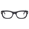 Tom Ford - Occhiali da Vista Rettangolari Corno - Corno Nero - Occhiali da Vista - Tom Ford Eyewear