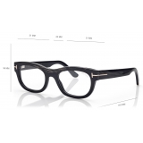 Tom Ford - Rectangular Horn Optical Glasses - Black Horn - Optical Glasses - Tom Ford Eyewear