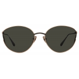 Linda Farrow - Fielder Cat Eye Sunglasses in Matt Nickel - LFL1455C1SUN - Linda Farrow Eyewear