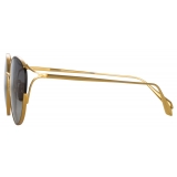 Linda Farrow - Fielder Cat Eye Sunglasses in Yellow Gold - LFL1455C2SUN - Linda Farrow Eyewear