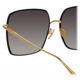 Linda Farrow - Hina Square Sunglasses in Black - LFL1458C1SUN - Linda Farrow Eyewear