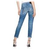 Dondup - Jeans Gamba Affusolata Elasticizzati - Blu - Pantalone - Luxury Exclusive Collection
