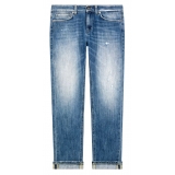 Dondup - Tapered Leg Stretch Jeans - Blue - Trousers - Luxury Exclusive Collection