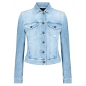 Dondup - Denim Jacket with Application Detail - Blue - Jacket - Luxury Exclusive Collection