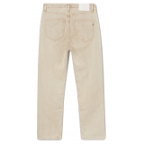 Dondup - Washed Canvas Cropped Jeans - Beige - Trousers - Luxury Exclusive Collection