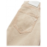 Dondup - Washed Canvas Cropped Jeans - Beige - Trousers - Luxury Exclusive Collection