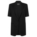 Dondup - Single Breasted Short Sleeve Blazer - Black - Jacket - Luxury Exclusive Collection