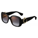 Cartier - Square - Black Gold Grey Lenses - Panthère de Cartier Collection - Sunglasses - Cartier Eyewear