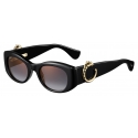 Cartier - Rectangular - Black Gold Grey Lenses - Panthère de Cartier Collection - Sunglasses - Cartier Eyewear