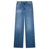 Dondup - Jeans Svasato in Tela Denim Leggera - Blu - Pantalone - Luxury Exclusive Collection