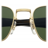 Cartier - Squadrati - Corno Bianco Oro Lenti Verdi - Première de Cartier Collection - Occhiali da Sole - Cartier Eyewear